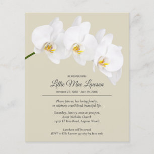 Orchid Floral Remembranation Flyer