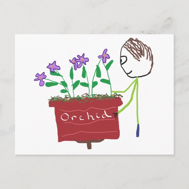 Orchid Growing Postkarte (Vorderseite)