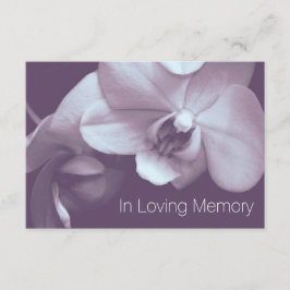 Orchid in Love Memory 4 Feier des Lebens Einladung