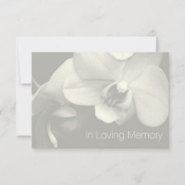 Orchid in Love Memory 6 Feier des Lebens Einladung