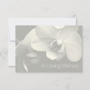 Orchid in Love Memory 6 Feier des Lebens Einladung
