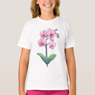 Orchid Kawaii Art T-Shirt