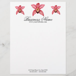 Orchid Letterhead Briefbogen