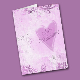 Orchid Liebe Letter Sweetheart Valentine Card