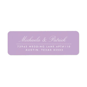 Orchid Lila Address Labels