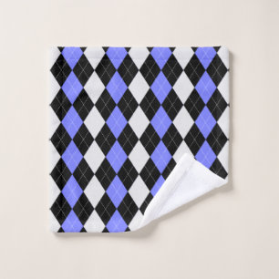 Orchid Lila & Schwarz RAUTE WASH CLOTH Waschlappen