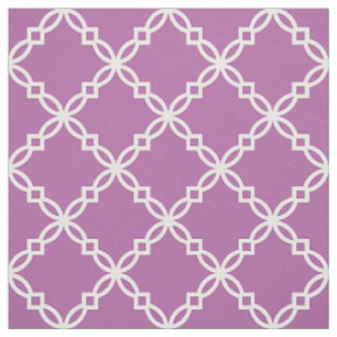 Orchid Lila, weißes, Extravagantes marokkanisches Stoff