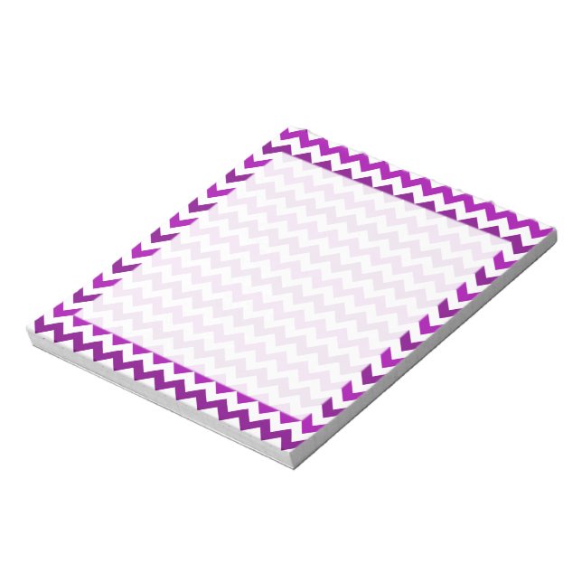 Orchid Lila Zickzack Notizblock (Rotiert)