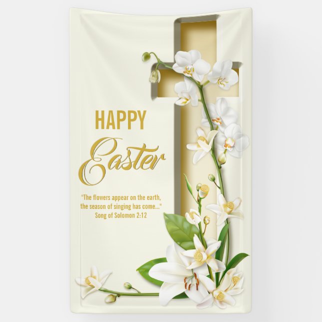 Orchid Lily Cross Oaster Banner (Vertikal)