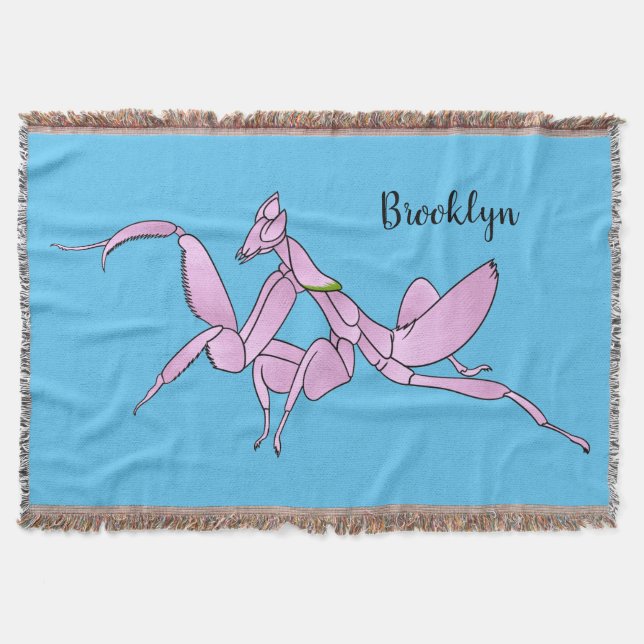 Orchid mantis Cartoon Illustration Decke (Vorderseite)