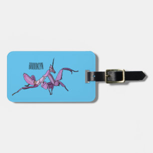 Orchid mantis Cartoon Illustration Gepäckanhänger