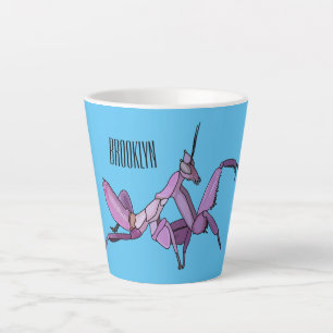 Orchid mantis Cartoon Illustration Milchtasse