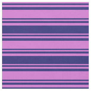 Orchid & Midnight Blue Cfarbene Lines Stoff