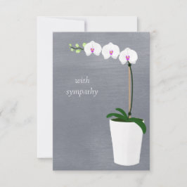 Orchid | Mit Beileid Mitteilungskarte