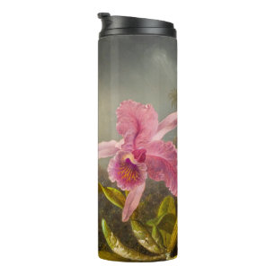 Orchid mit zwei Hummingbirds Heade Thermosbecher