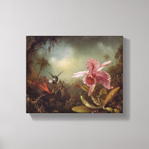 Orchid mit zwei Hummingbirds von Martin Heade