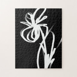 Orchid Noir: Abstrakt Schwarz & Weiß