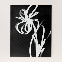 Orchid Noir: Abstrakt Schwarz & Weiß