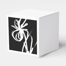 Orchid Noir: Abstrakt Schwarz & Weiß Geschenkschachtel