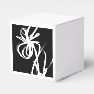 Orchid Noir: Abstrakt Schwarz & Weiß Geschenkschachtel