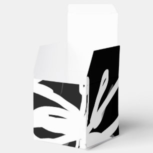 Orchid Noir: Abstrakt Schwarz & Weiß Geschenkschachtel