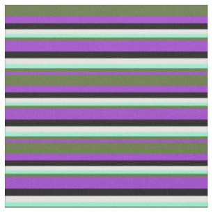 Orchid, Olive Green, Aquamarine, Minze Creme, Schw Stoff