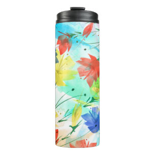 Orchid Poppy Peony Fashion Bouquet Thermosbecher