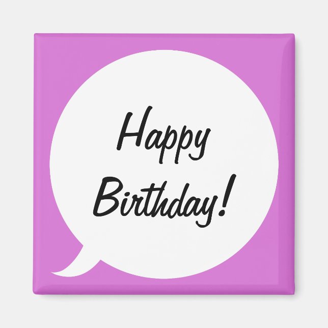 Orchid-Sprechblase Magnet (Vorne)