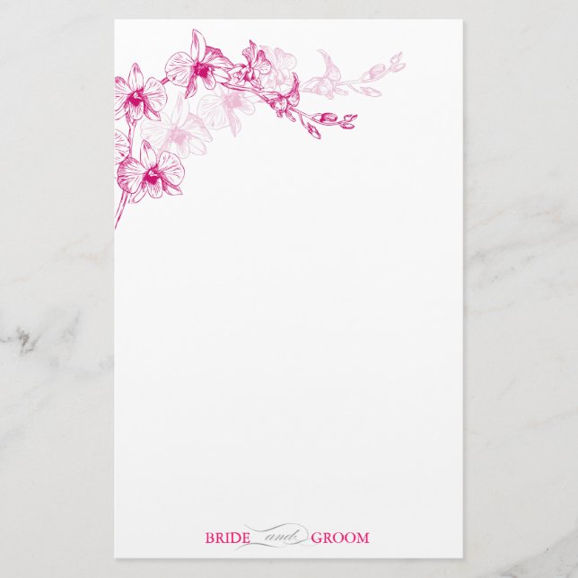 Orchid Stationery Briefpapier (Vorderseite)