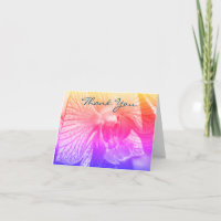 Orchid Up Nah Rainbow Blume Danke Karte