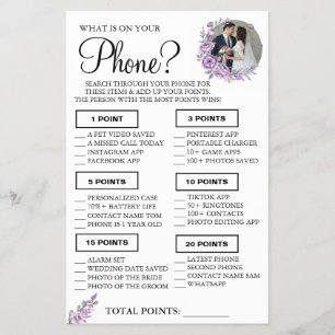 Orchid Was ist auf deinem Handy Duschspielkarte Flyer