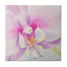 Orchid Watercolor Tile