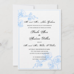 Orchid Wedding Einladung