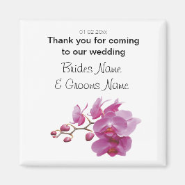 Orchid Wedding Souvenirs Keepsakes Giveaways Magnet