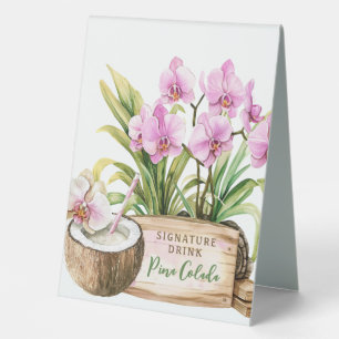Orchid Wellness-Center Resort Signaturentrink Tischaufsteller
