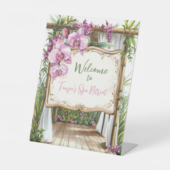 Orchid Wellness-Center Resort | Willkommen Sockelschild (Vorderseite)