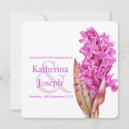 Orchid Wildblume Aquarellplatz Hochzeit einladen Einladung