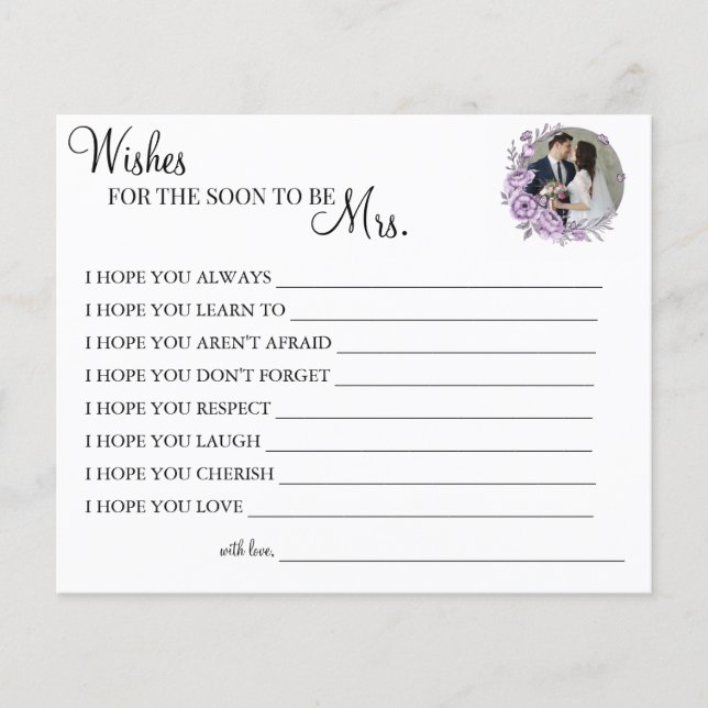 Orchid wünscht, dass der Bald Frau Karte wird (Vorne)