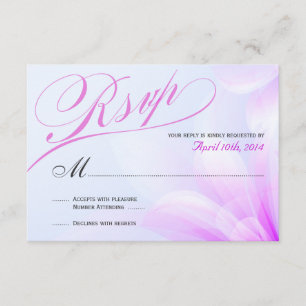 Orchidée Bleu Violet Floral RSVP