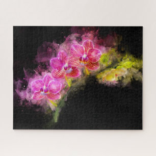 Orchidee Blume Aquarell - Rosa bb 01