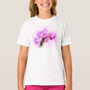 Orchidee Blume Aquarell - Rosa wb 03 T-Shirt