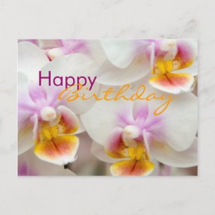 Orchidée ・ Carte postale Anniversaire