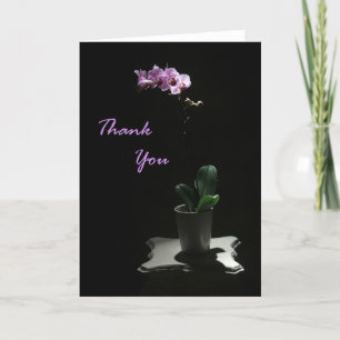 Orchidee danken Ihnen zu kardieren Dankeskarte
