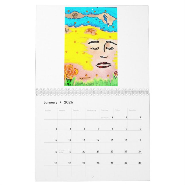 Orchidee, erschwingliche Kunst durch HeatherArt Kalender (Jan 2026)