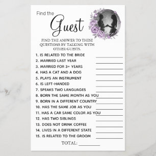 Orchidee Find the Guest Junggesellinnenabschied Sp Flyer