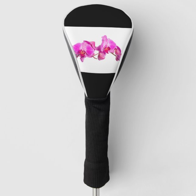Orchidee Golf Headcover (Vorderseite)