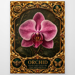 Orchidee, Juwelen-Erbstück-Kunst Postkarte