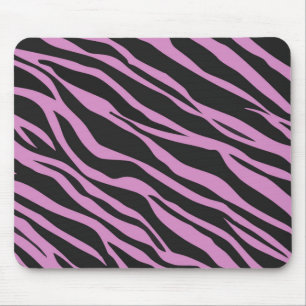 Orchidee Pink Zebra-Gestreift Mousepad