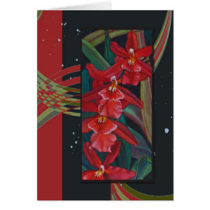 Orchidée rouge