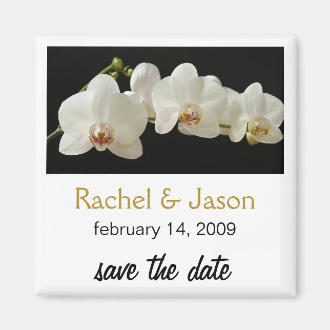 Orchidee | SAVE THE DATE Magnet (Vorne)